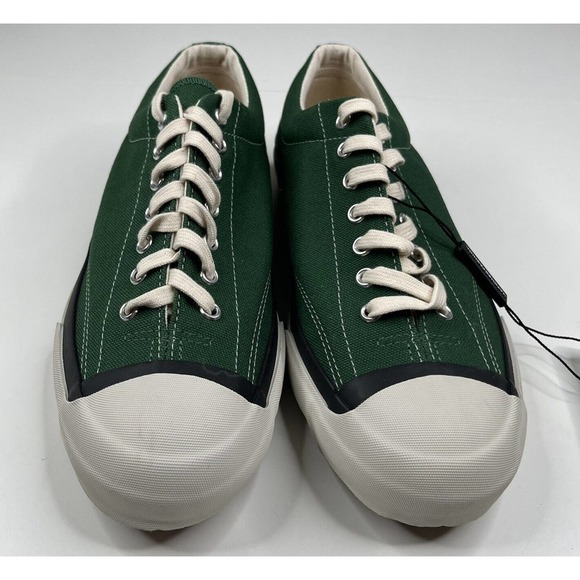NWT Moonstar Lace Up Sneakers Size 8 Men's Green Rubber Sole - Picture 3 of 8